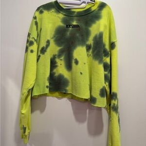 Tie-Dye Cropped Sweatshirt